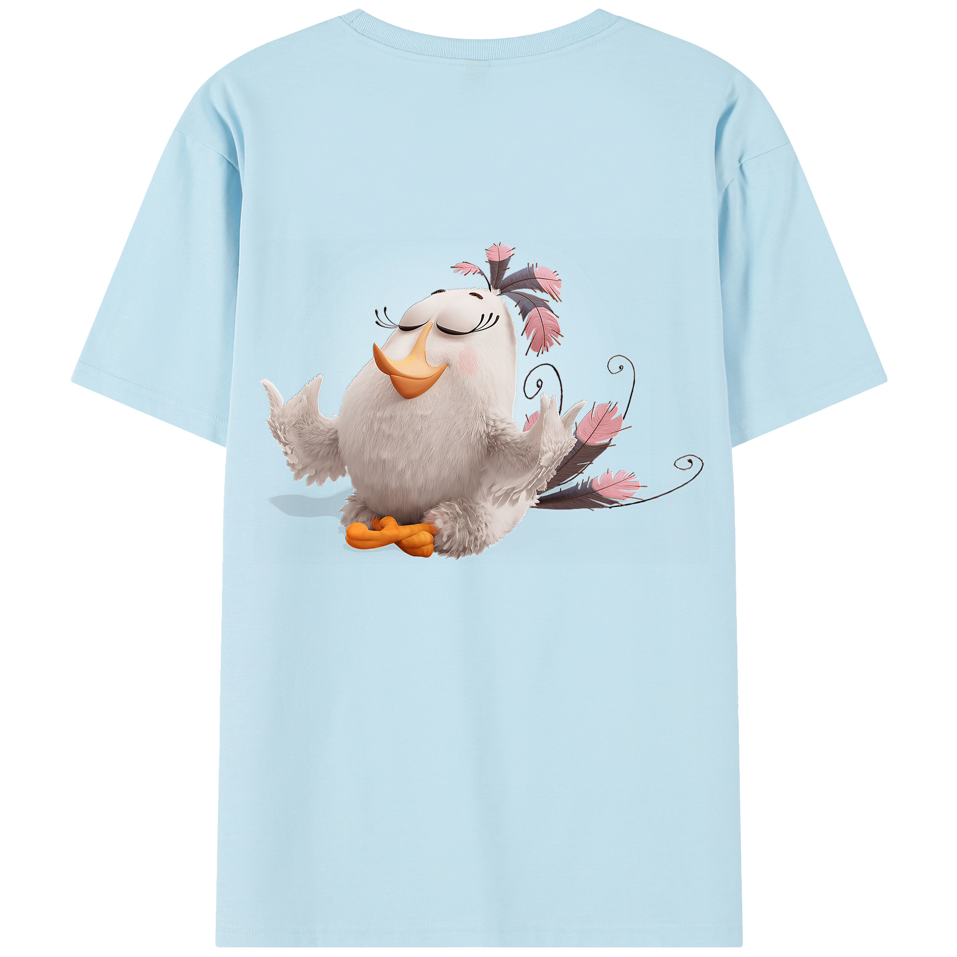 （画像用） Angry Birds アングリーバード 綿100％半袖Tシャツ（背面プリント）